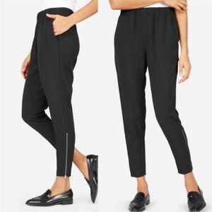 Everlane The Japanese GoWeave Ankle Zip Track Pant Black Size 4
